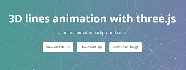 3D Lines Animation with Three.js